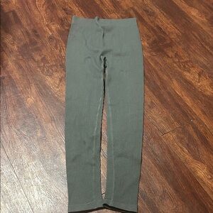 Zara Gray Ribbed Leggings